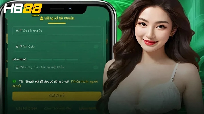 Bạn cần mở cửa sổ đăng ký tài khoản HB88 trong bước số 2