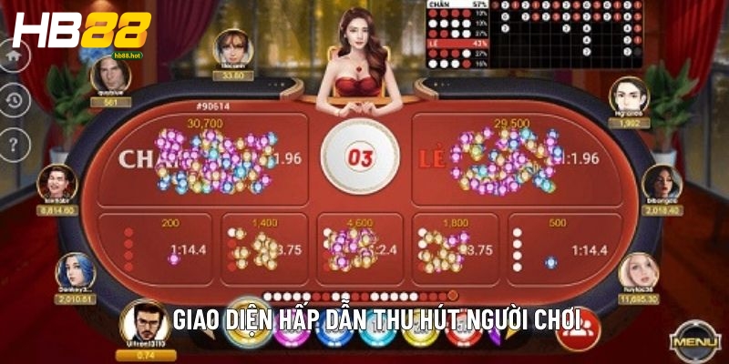 Giao diện hấp dẫn thu hút người chơi 